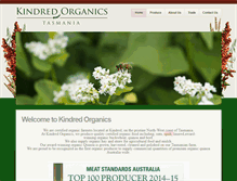Tablet Screenshot of kindredorganics.com.au